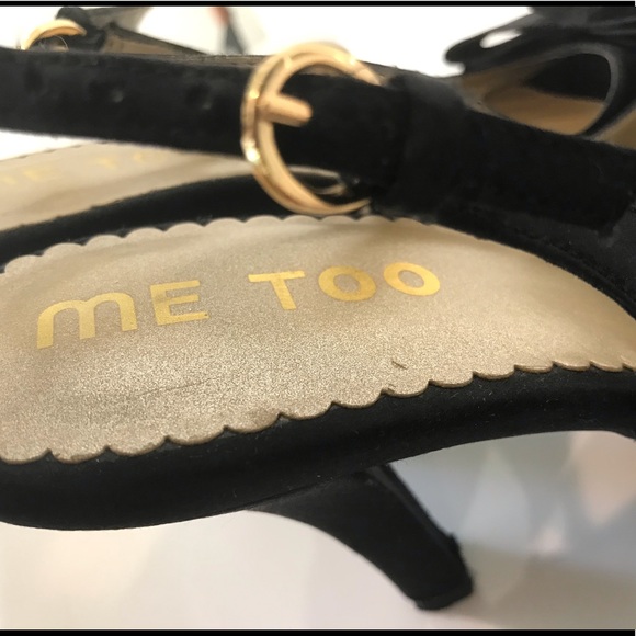 Me Too Jeanette Pump Heel - Black Size 7 - Picture 7 of 8